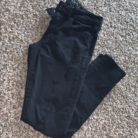 Black AE Ripped Jegging - Picture 4 of 6